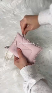 BAGSMART Stylish Coin Wallet Purse Waterproof Coin Clip Lightweight Wristlet Card Holder with Zipper & Id Window