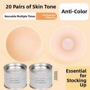 Beierkai Silicone Invisible Nude Bra Womens Wedding Dress with Big Chest Strapless Intimates Summer Nipple Coverage Anti-Allergy Thin Breast Pad