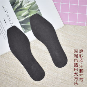 Ultra-Thin Anti-Slip Womens High Heel Shoe Inserts Sweat Absorbent Odor Control Genuine Sheepskin Pointed Toe Self-Adhesive