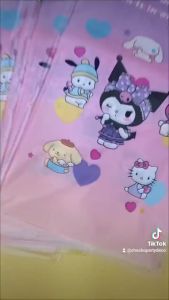 Plastik Ulang Tahun SANRIO KUROMI isi 10 / Plastik Ultah Anak KUROMI HELLO KITTY Ukuran Sedang