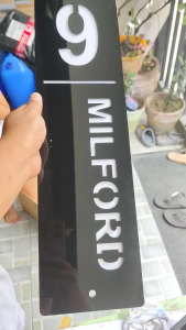Customize House Number Signage Marker Laser cut(Acrylic)