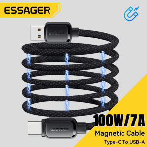 Essager 7A USBA Type C Cable 100W USB-Type C Cable Fast Charging Cable Type C USB2.0 480Mbps For iPhone 15 Samsung Xiaomi Huawei Mate60 Pro Honor Fast Charge Data Cord