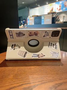 CrashStar 360° Rotatable Stand Flip Leather Tablet Case With Fashion Sticker For Xiaomi Pad 5 Pro 6 Pro 11 inch 7 Pro 11.2 inch Redmi Pad 10.6 inch SE 8.7 11 inch Pro 12.1 inch Xiaomi Pad Casing Redmi Pad Cover With Folding Holder