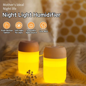 New Mini USB Humidifier with Night Light Portable Household Quiet Mist Maker Air Purifier for Bedroom and Car