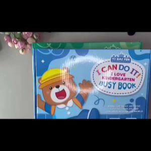 Montessori Kids Busy Book for 2 3 4 years old Quiet Book Preschool Learning Book Autism teaching aid speech therapy Buku Aktiviti Prasekolah 安静书