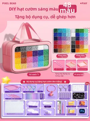 Bộ Đồ Chơi Học Tập DIY Với Hạt Đầy Đủ