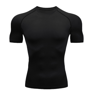 Áo Thun Nam Tay Ngắn Màu Trơn Nhanh Khô Thoáng Khí Tập Thể Dục Jujitsu Rashguard Top Cho Phòng Tập Thể Dục Luyện Tập Thể Thao