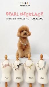 POMAPOO - Kalung Kucing dan Kalung Anjing Pearl Necklace