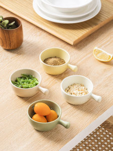 Bát Đựng Tương Ceramic Dễ Thương Có Tay Cầm Bát Đựng Nước Dùng Ăn Nhẹ Bát Đựng Nước Sốt Bát Đựng Kem Bát Đựng Trái Cây Bát Đựng Súp Bát Đựng Thức Ăn Nhẹ