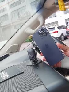 FANAUE Aluminum Magnetic Car Phone Holder Stand for Center Control Screen Dashboard for iPhone 14 13 12 Xiaomi Samsung Huawei