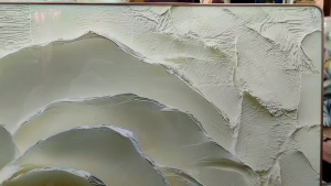 Himalaya Painting (70cmx70cm) Girl Design Frameless or Aluminum Frame Sintraboard Decorative Wall