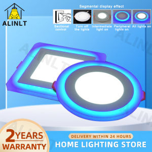 Pin Lights Led For Ceiling Modern Design Tri Color Downlight Square Round Recessed Panel Light Bedroom Living Dining Room Kitchen Ceiling Lamp ALINLT