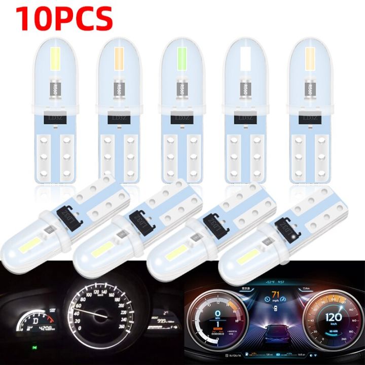 10X T5 LED 3014 2SMD No Polarity Auto Car Dashboard Lights Car Reading