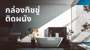 Wall mounted acrylic tissue box  กล่องทิชชู่อะคริลิคติดผนัง ใส่กล่องทิชชู กล่องถุงมือ อะคริลิค 2 mm