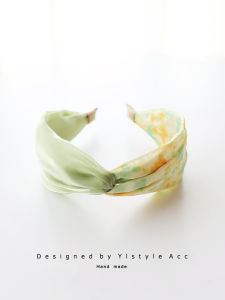 กิ๊บติดผมแบบคาดศีรษะกว้างสไตล์ประเทศฝรั่งเศสรูปแบบโมเสกสดเครื่องประดับผมแบบไม่มีฟันสําหรับผู้หญิง