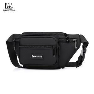 LouisWill Fashion Chest Bag Oxford Cloth Cross-Body Bag Mens Waterproof Sports Bag Large Capacity Casual Bag Messenger Bag Outdoor Fitness Bag Travel Bag Business Bag For Men