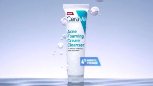CeraVe Acne Foaming Cream Cleanser Acne Treatment Face Wash Hyaluronic Acid&Niacinamide Face Clean150ml