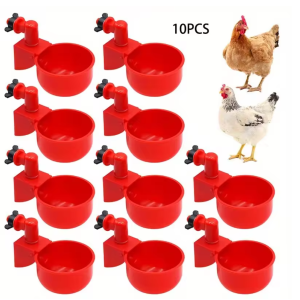 2/10pcs Chicken Drinking Bowl Drinking Water Quail Poultry Automatic Water Dispenser Duck and Pigeon Free Range Chicken