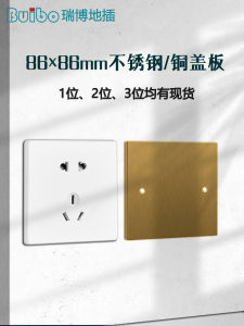 Stainless Steel Blind Plate Outlet Cover Universal Bottom Box Cover Decorative Cover 120 Type 86 Type Silver Color with Warranty