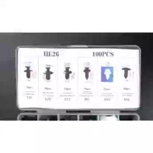 100 ชิ้น หมุดกิ๊บล็อค หมูดกิฎบล็อคกันชน หมูดพลาสติก กิฎบล็อคแรท หมูดยึดพลาสติก 6 ชิ้นรถยนต์ Rivets คลิปผสมรถ E70