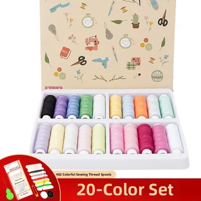 DIY Colored Sewing Thread Kit 20 Colors