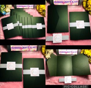 RonMae❣️🦋💜10 pcs 5”x 7” Simple Design Trifold Cover for WeddingsBirthdays & Debut(Invitation NOT INCLUDED)