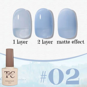 1-12pcs TC Gel Nail Polish Blue Series Semi Transparent Blue UV Gel Nail Art Design Soak Off Nail Gel Polish All For Manicure