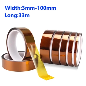 3H Pita Kapton 33M Suhu Tinggi Untuk Peralatan Elektrik & Pencetak 3D / High Temp Kapton PI/PET Tape