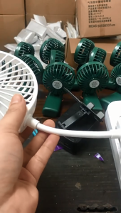 Flexible Desk Fan 360° Bendable Mini USB Fan – Quiet Strong Wind Plug-In Table Fan for Office Dorm Bedside Portable