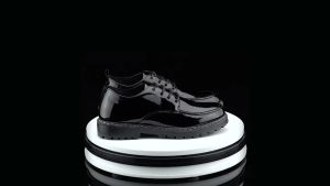 MELODY 2024 Mens Casual Leather Shoes British Lace up Shiny Black Small Leather Shoes Size 39-44#8947