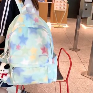 MAZO ใหม่ กระเป๋าเป้สะพายหลัง พิมพ์ลายน่ารัก สไตล์เกาหลี สามารถใช้งานได้สำหรับผู้หญิง และนักเรียน