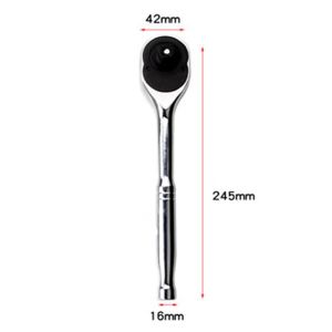 Sale 1/4 3/8 1/2 Drive 24-tooth Full Polish Ratchet Set Premium Chrome Vanadium Steel Construction Plated Finish