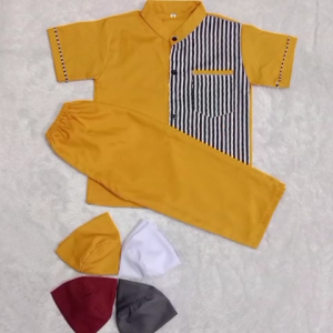 Setelan Baju Muslim Anak Laki Laki Set Koko Anak Kekinian 1 - 10 Tahun