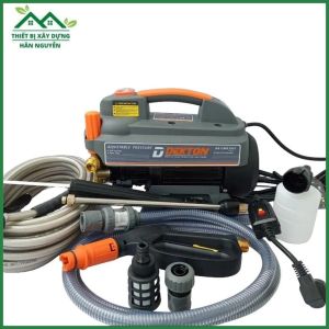 Máy rửa xe có chỉnh áp Dekton DK-CWR3001công suất 3000Wcó công tắc an toàn chống rò điệnmàu xám