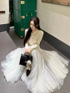 YIFANSHI | Chân Váy Midi A-Line Cao Waisted Thiết Kế Cảm Giác