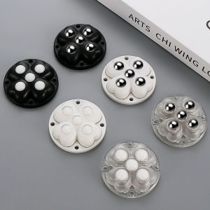 4Pcs Self Adhesive Caster Wheels Super Load-bearing 5 Beads Universal 360° Rotating Wheels For Home Appliances Storage Boxes
