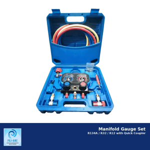 Manifold Gauge Set with Quick Coupler for R134A / R22 / R12