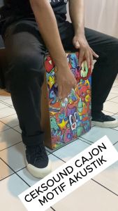 Cajon akustik kajon premium kahon drum box duduk motif