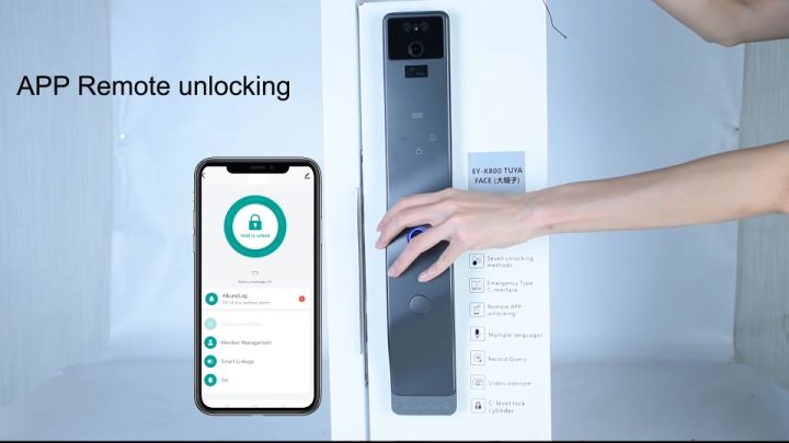 Tuya Wifi Lock 3d Face Smart Electronic Door Lock With Camera ...