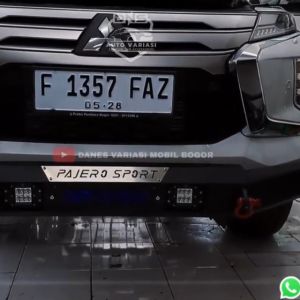 TANDUK DEPAN CUSTOM EMBOSS - Untuk Mobil ALL NEW PAJERO SPORT Bumper Guard Promo Aksesories Mobil KUALITAS PREMIUM GRADE A Bisa COD