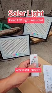 【BUY 1 TAKE 2】Solar Flood Light 50W Outdoor Waterproof IP67 680000mAh With Solar Panel Garden Lamp Room Night Light Bulb For Courtyard Farm Automatic With Remote Control Christmas Decorations Real Wattage 30-Year Warranty