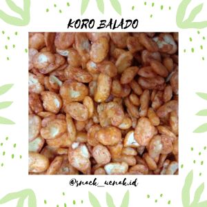 SNACK KILOAN KACANG KORO KUPAS BALADO 250 GRAM | CEMILAN MURAH MAKASSAR