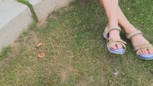 GRITION Dark Grey & Pink Women Sandals: Summer Flat Hiking Shoes