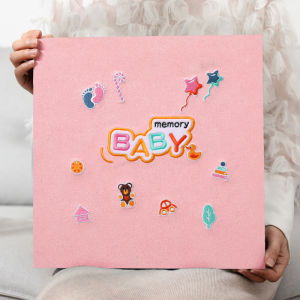 GRA Photo Album DIY Baby Growth Record Book Family Edition Handmade Large Capacity Customized Kids Commemorative