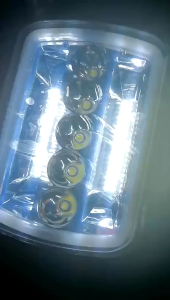 120W Headlamp Lampu Led Kotak 7inch Jeep Katana Feroza L300-Headlamp Kotak DC9-36V IP67 SUPER TERANG