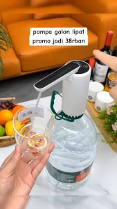 Pompa Galon Lipat 3 MODE Electric Dispenser Air Minum USB Charge | Dispenser Air Otomatis Desktop Dapat Dilipat Isi Ulang