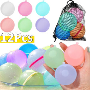 12/6/1Pcs Reusable Water Balls Adults Kids Summer Swimming Pool Silicone Water Playing Toys Pool Water Balloons Games