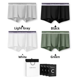 CarbinKoneer | CarbinKoneer Modal Mens Underwear Pure Cotton Antibacterial Sporty Boxer Shorts Breathable Four Corners Briefs For Men