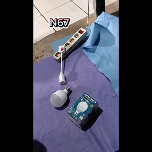 N67 LAMPU LED 20W PUTIH ORIGINAL SENSOR GERAKAN DAN UV CAHAYA GELAP MENYALA MITSUYAMA MOTION DETEKTO