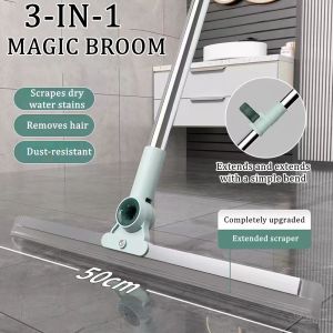 BUY 1 TAKE 1 Floor Window Wiper Scraper 180 Degrees Rotatable Hand Push Mop Sweeper Broom Household Magic Sweeper Broom Household Floor Wiper Bathroom Scraper 180 Degree Rotatable Mop Toilet Wiper Rubber Bathroom Floor Wiper Water Scraper